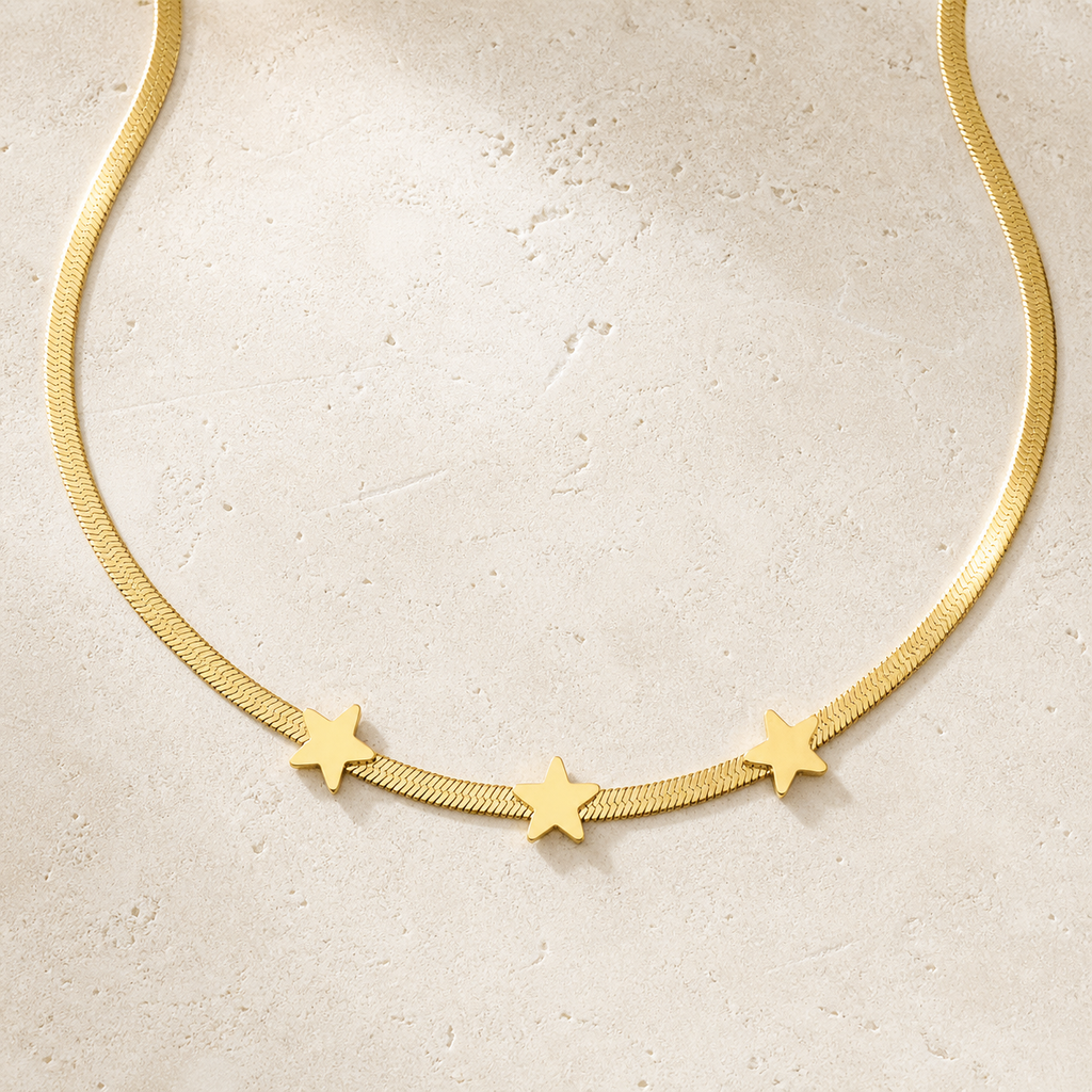 Golden Star Chain Necklace